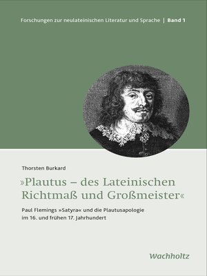 cover image of Plautus – des Lateinischen Richtmaß und Großmeister